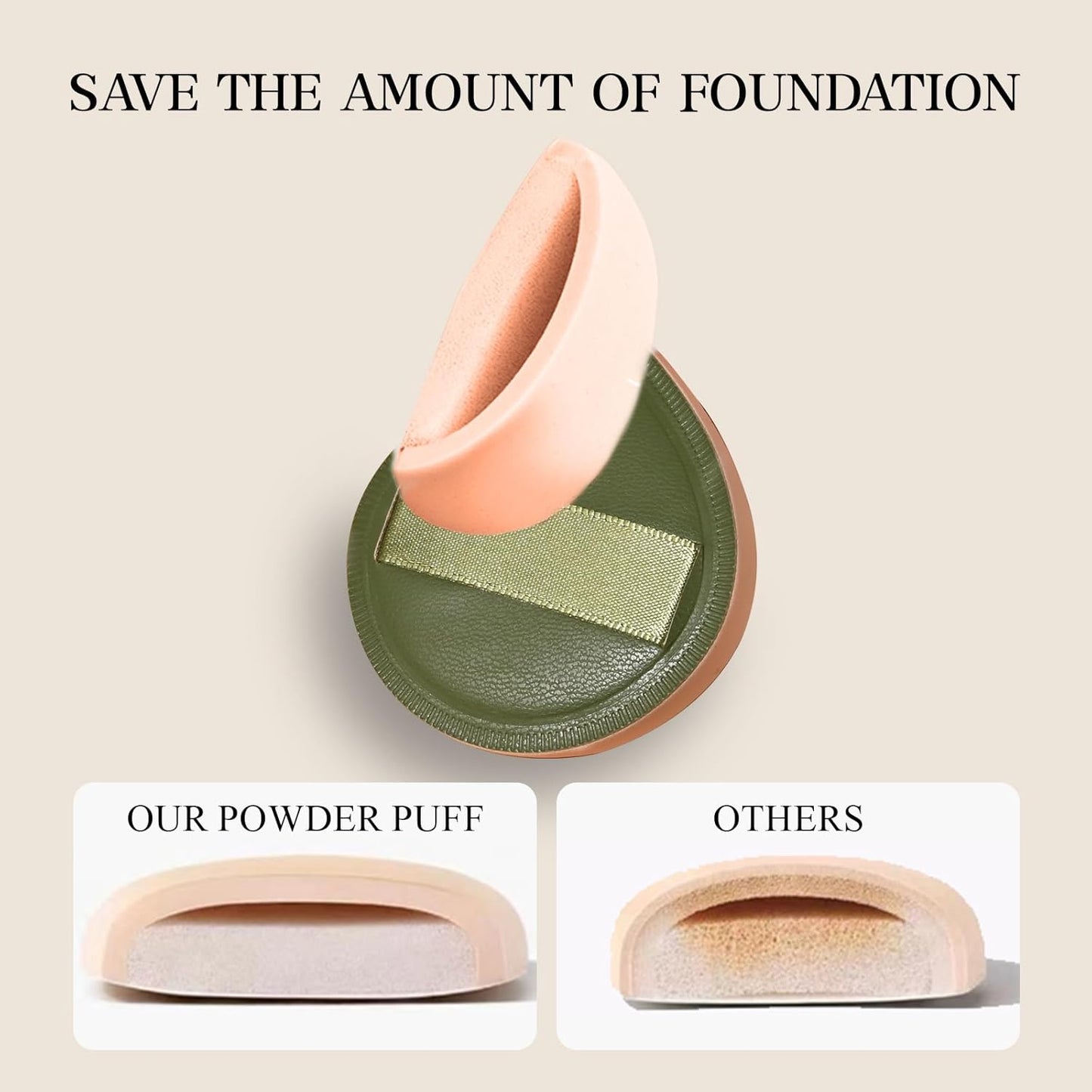 Glowcrazing Soft Foundation Blender Sponges – 5PCS Drop-Shaped Powder Puff Set